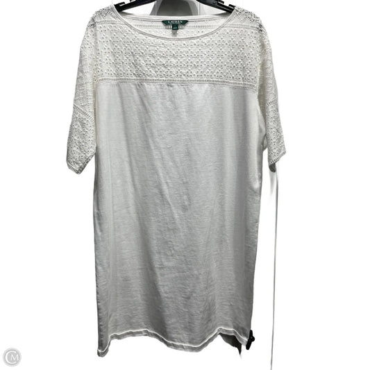 Dress Casual Short By Ralph Lauren In White, Size: L