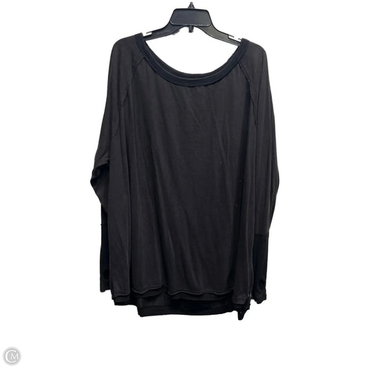 Top Long Sleeve By White Birch In Black, Size: 3x