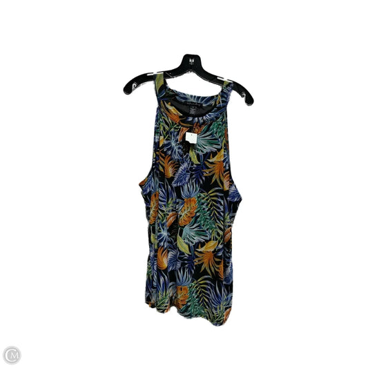 Top Sleeveless By Clothes Mentor In Black & Blue, Size: 2x