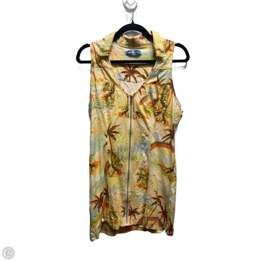 Dress Casual Short By Urban Outfitters In Green & Orange, Size: S