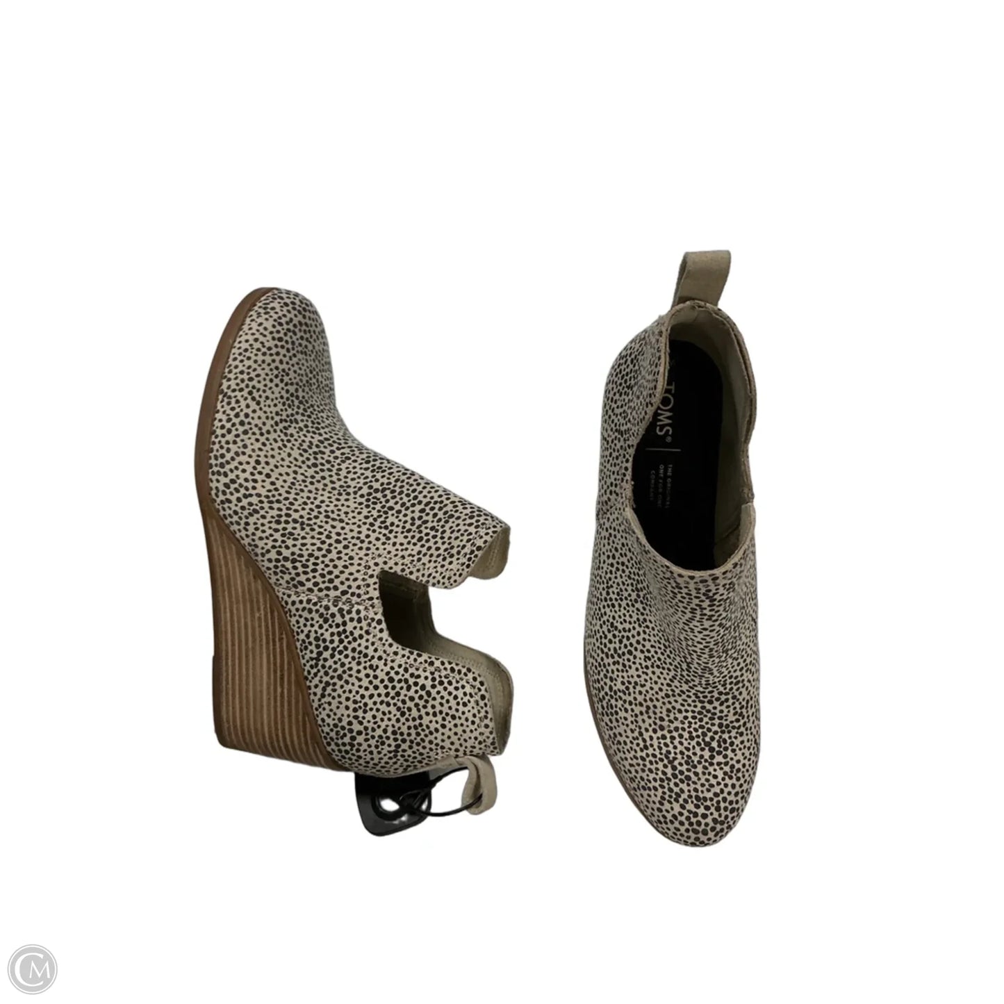 Boots Ankle Heels By Toms In Animal Print, Size: 9