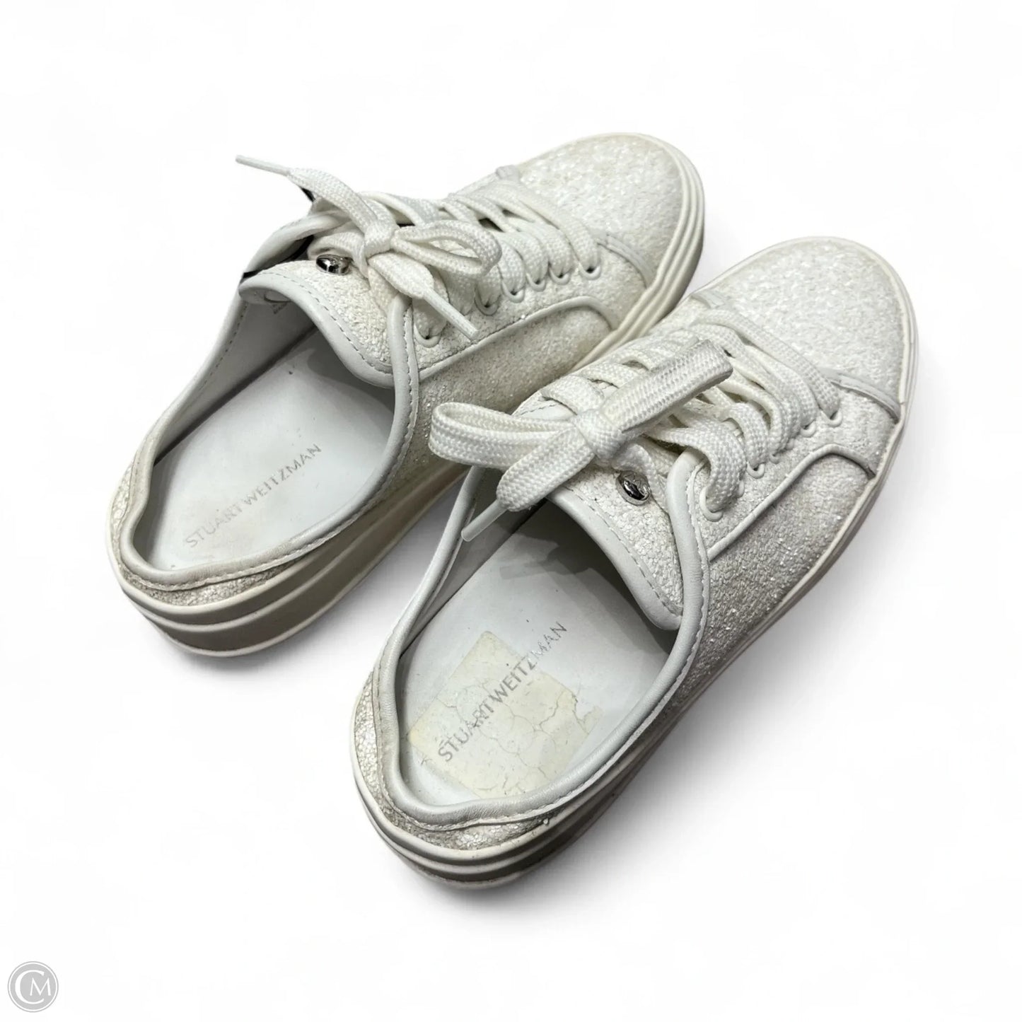 Shoes Designer By Stuart Weitzman In White, Size: 5