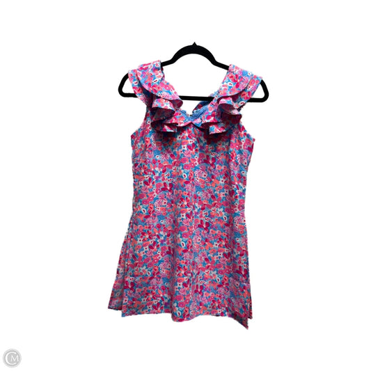 Romper Designer By Lilly Pulitzer In Blue & Pink, Size: Xxs