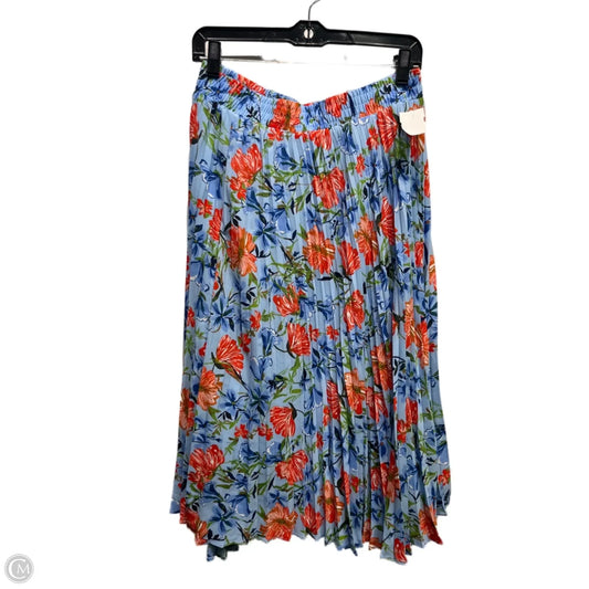 Skirt Midi By Tahari In Blue & Red, Size: M