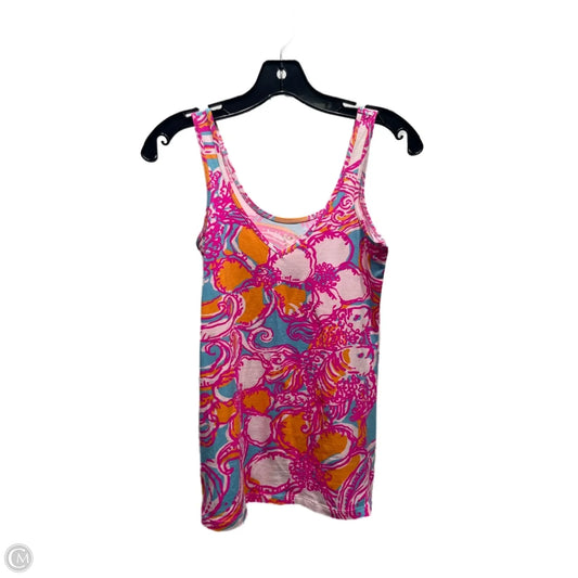 Top Sleeveless Designer By Lilly Pulitzer In Orange & Pink, Size: Xs