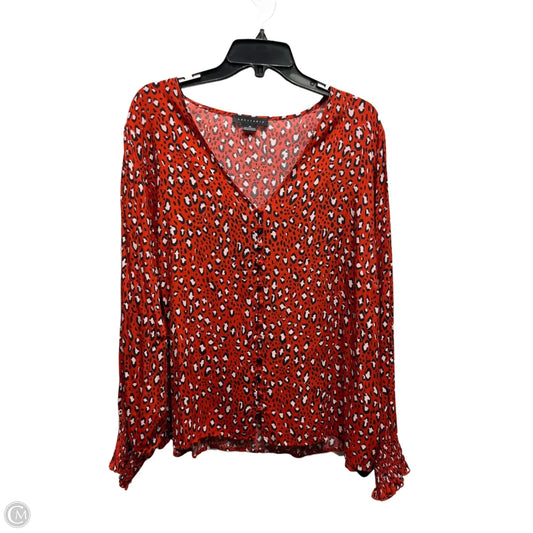 Top Long Sleeve By Sanctuary In Black & Red, Size: 1x