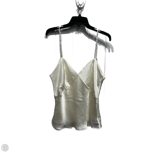 Blouse Sleeveless By Abercrombie And Fitch In White, Size: L