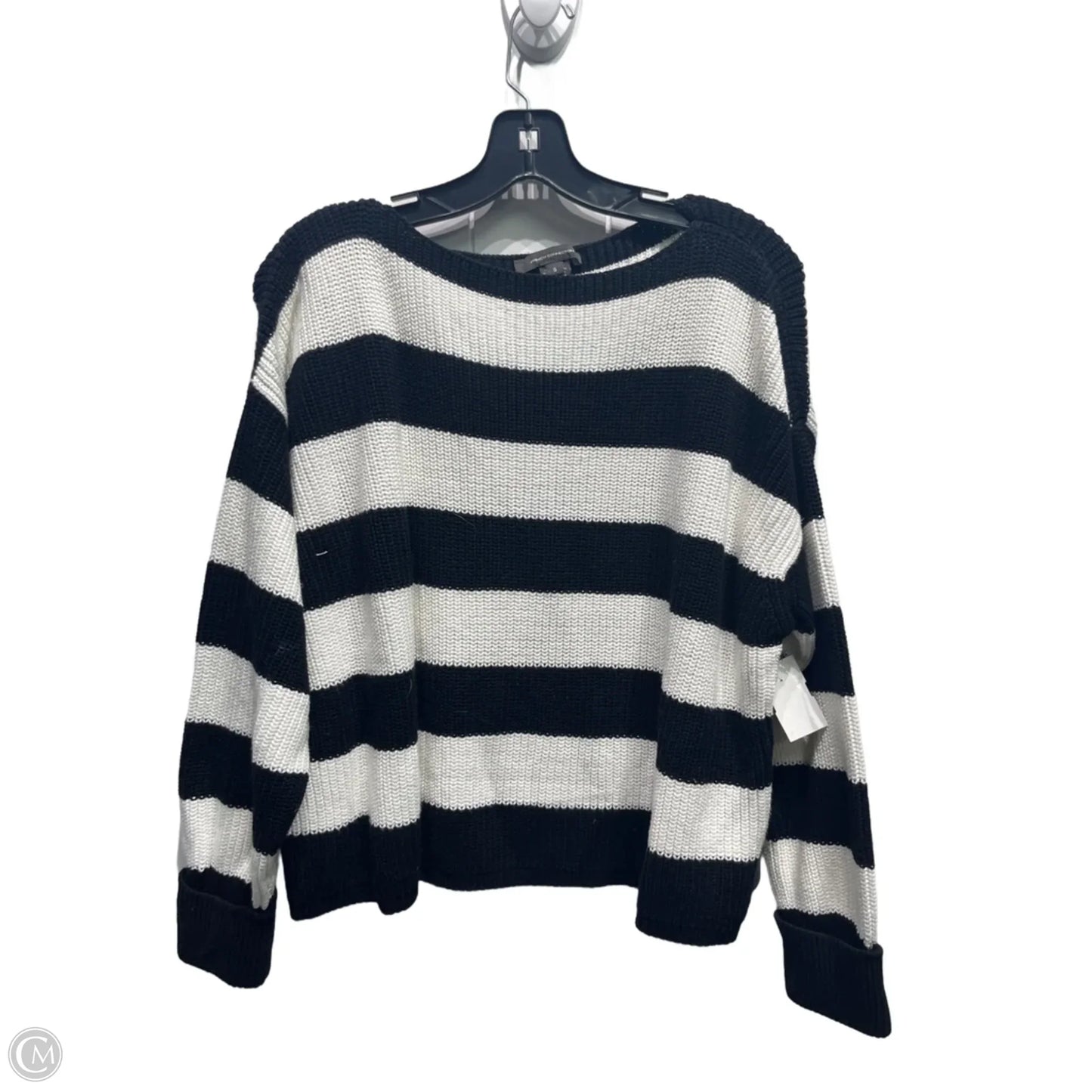 Sweater By French Connection In Black & White, Size: S