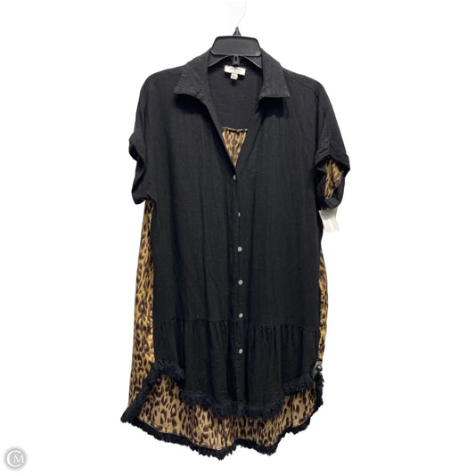 Tunic Short Sleeve By Umgee In Animal Print, Size: L