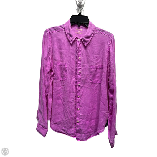 Top Long Sleeve Designer By Lilly Pulitzer In Purple, Size: M