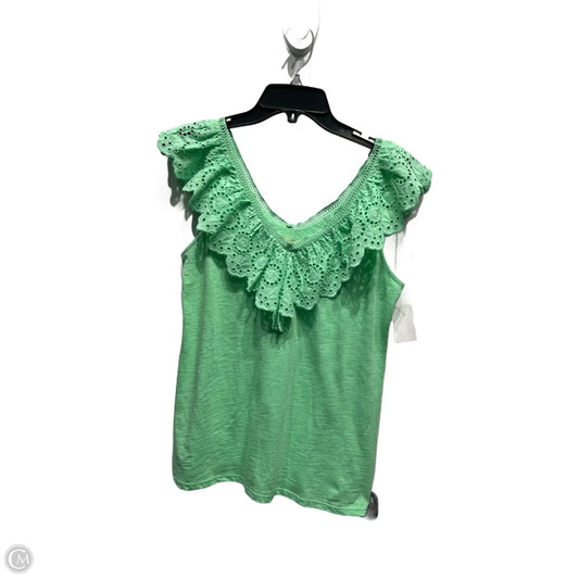 Top Sleeveless Designer By Lilly Pulitzer In Green, Size: S