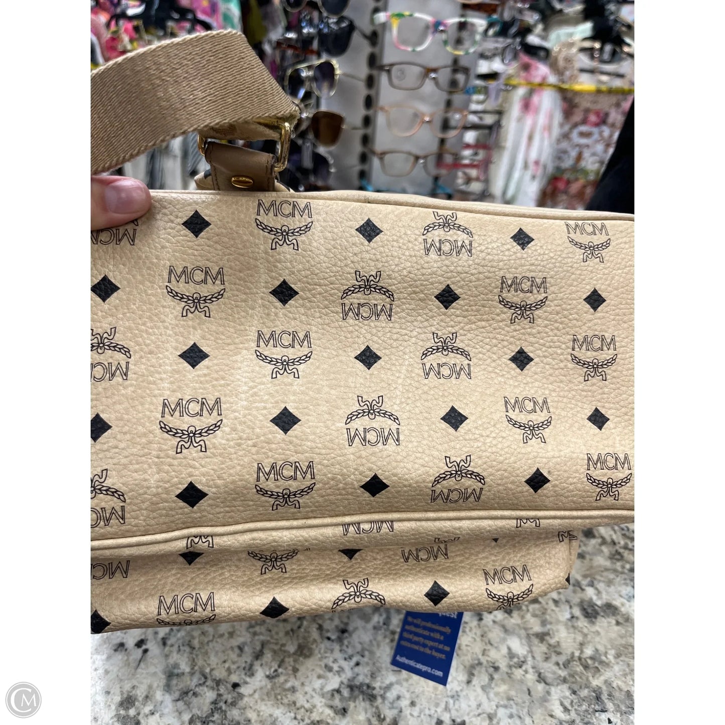 Backpack Luxury Designer By Mcm, Size: Large