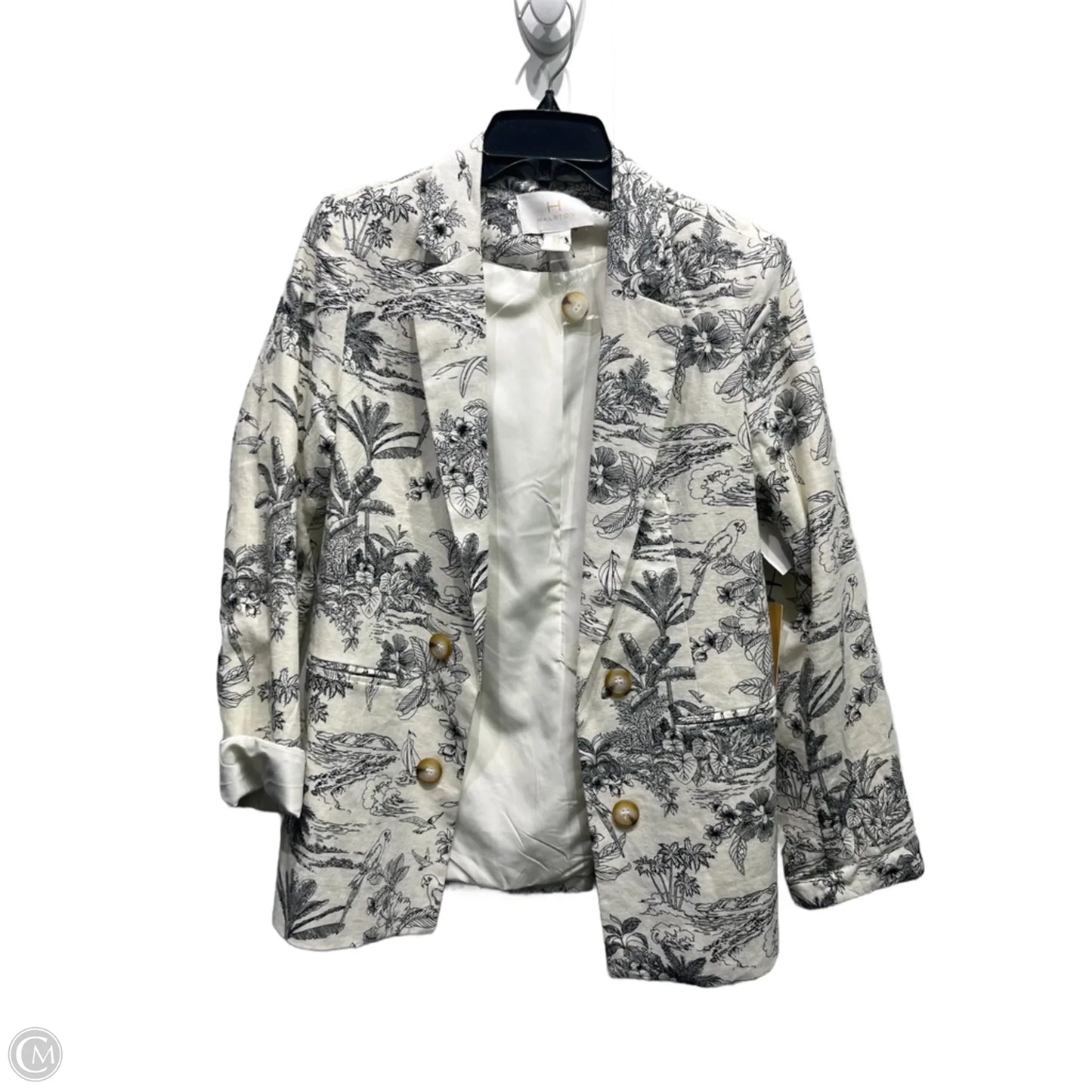 Blazer By H For Halston In Black & White, Size: M