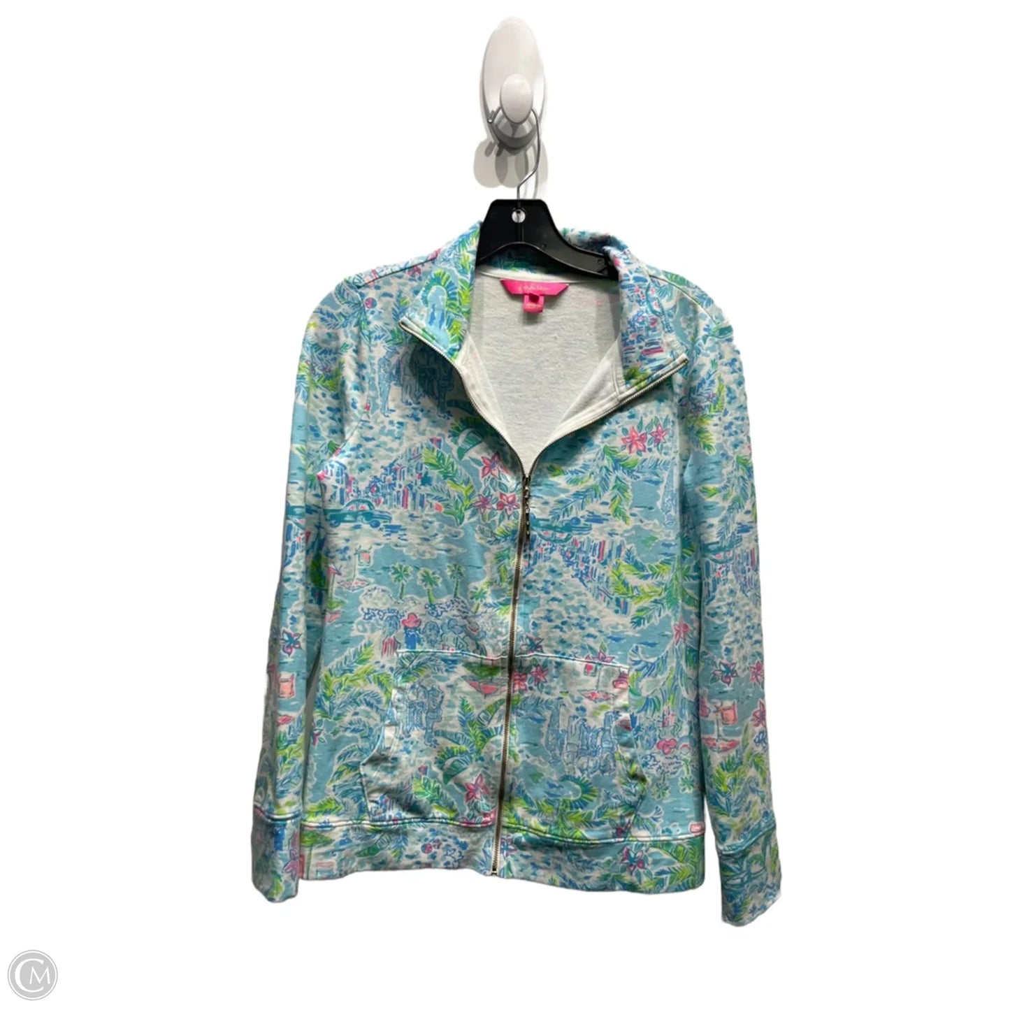 Jacket Designer By Lilly Pulitzer In Blue & Green, Size: Xs