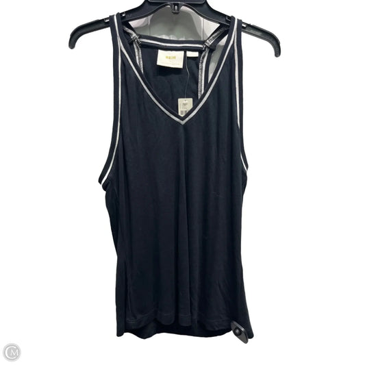 Top Sleeveless By Anthropologie In Black & White, Size: L