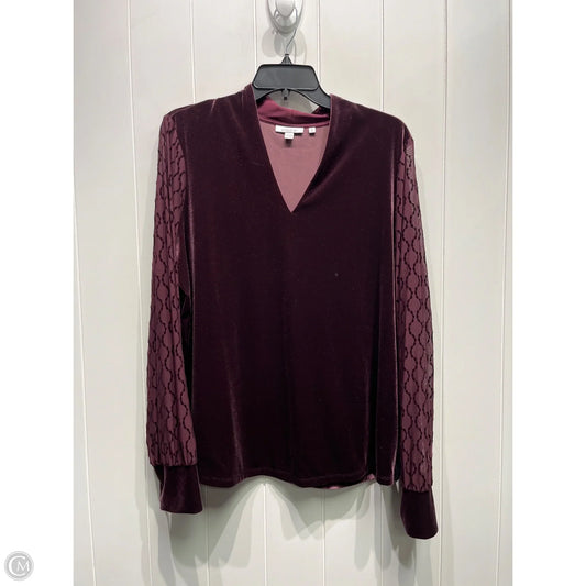 Top Long Sleeve By Chicos In Purple, Size: Xl