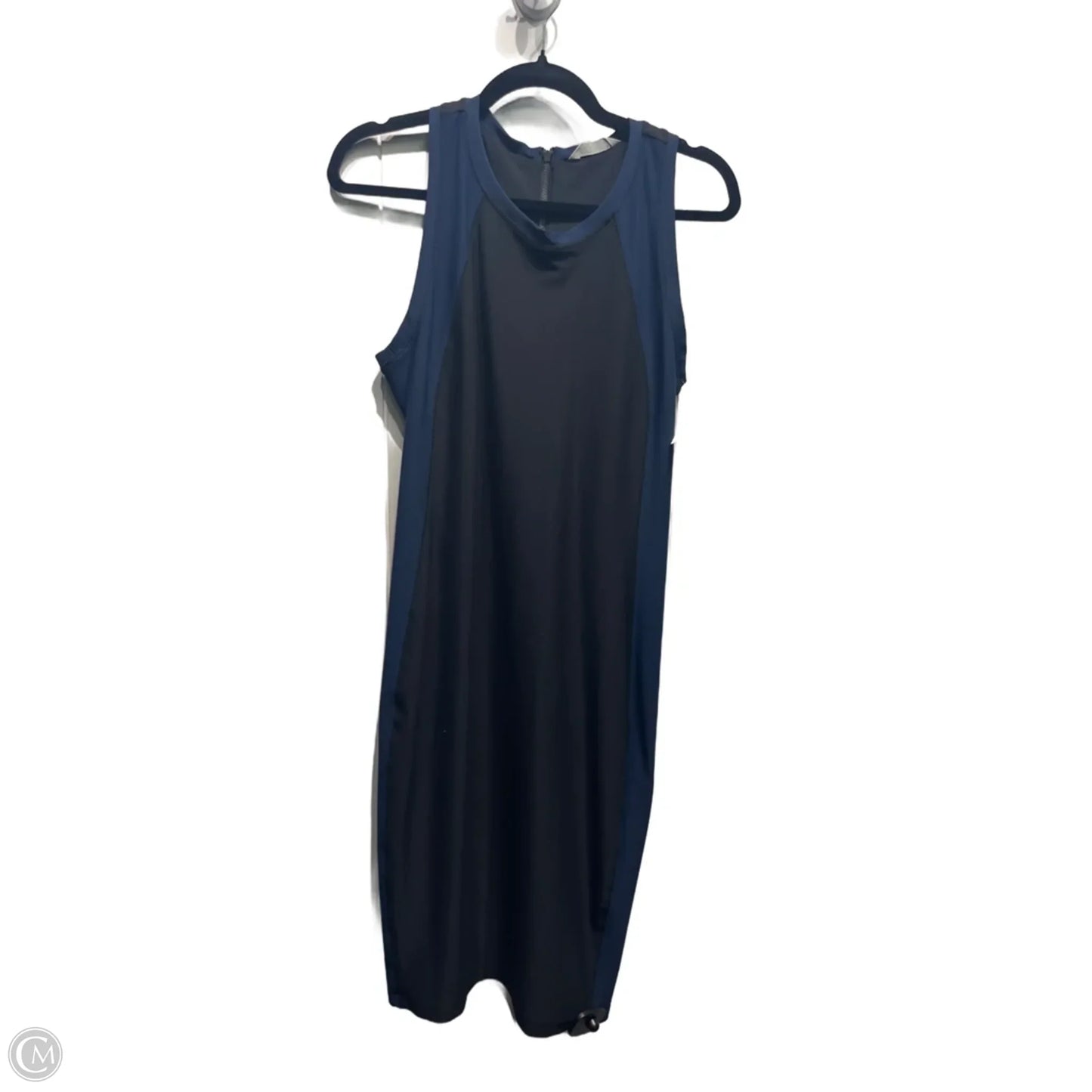 Athletic Dress By Athleta In Black & Blue, Size: M