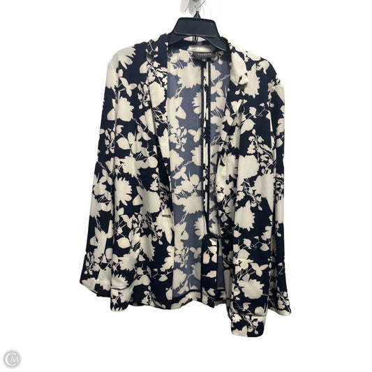 Blazer By Talbots In Blue & White, Size: Xl
