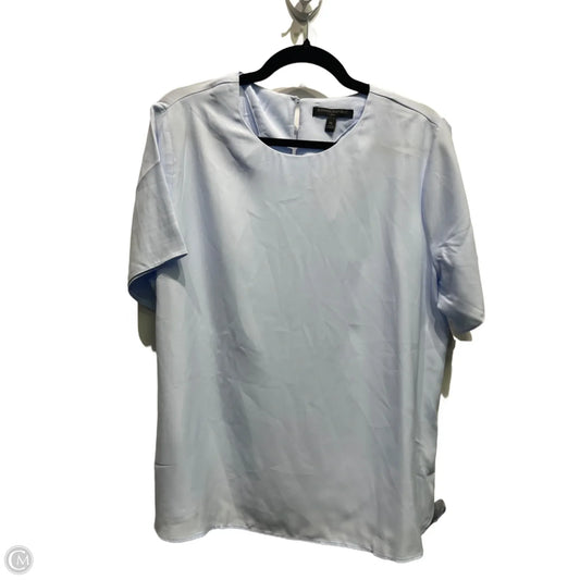Blouse Short Sleeve By Banana Republic In Blue, Size: Xl