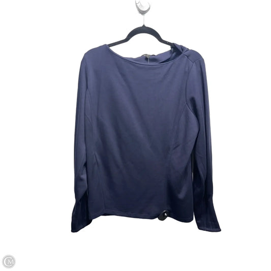 Top Long Sleeve By Banana Republic In Navy, Size: Xl