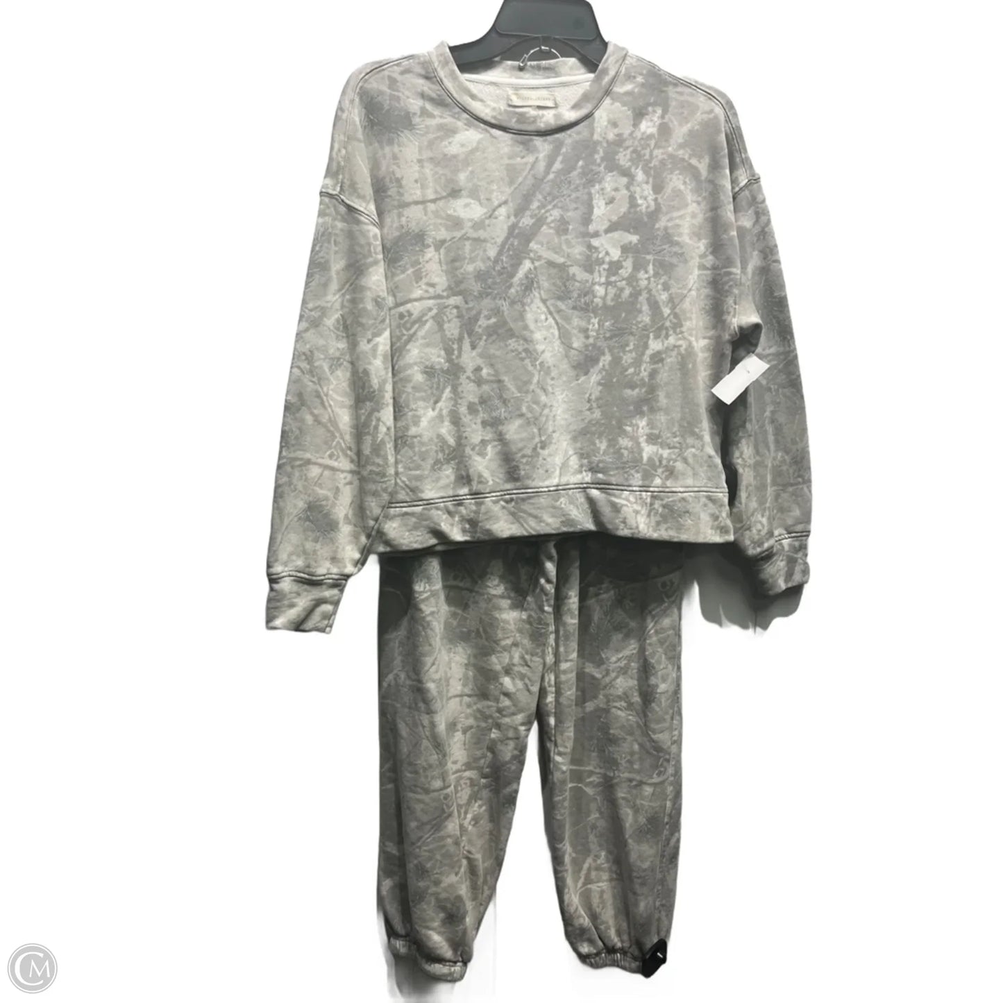 Pants Set 2pc By Gilded Intent In Grey & White, Size: Xs