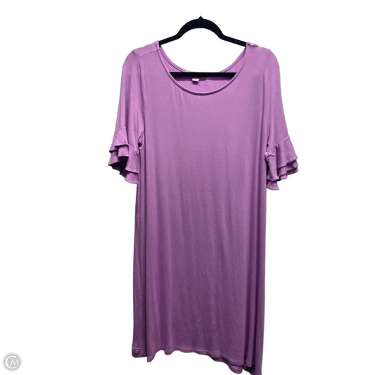 Dress Casual Short By Crystal In Purple, Size: M