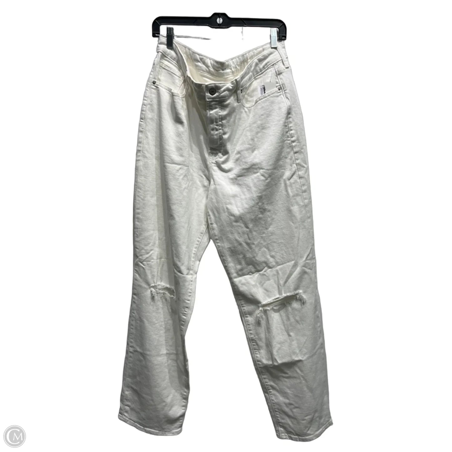Jeans Straight By Levis In White, Size: 14