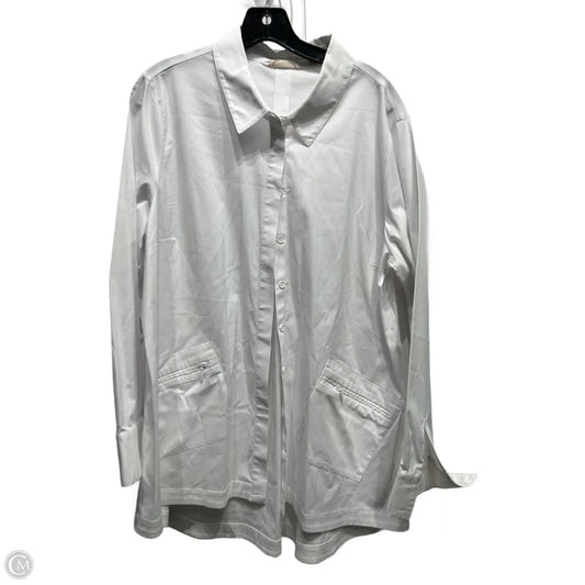 Top Long Sleeve By Soft Surroundings In White, Size: Xl