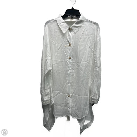 Blouse Long Sleeve By Pol In White, Size: S