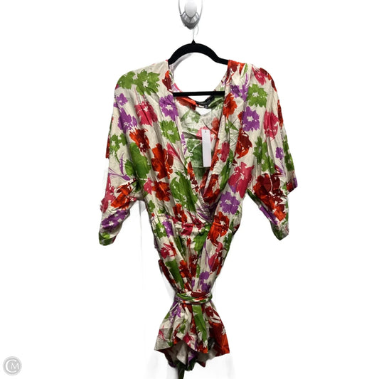 Romper By Aakaa In Green & Red, Size: S