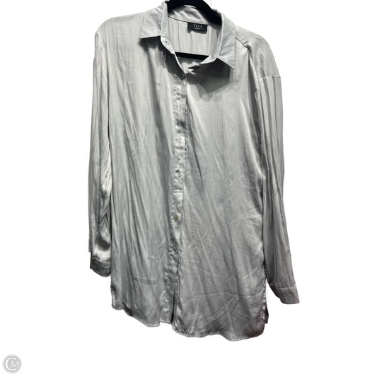 Blouse Long Sleeve By Vici In Grey, Size: S