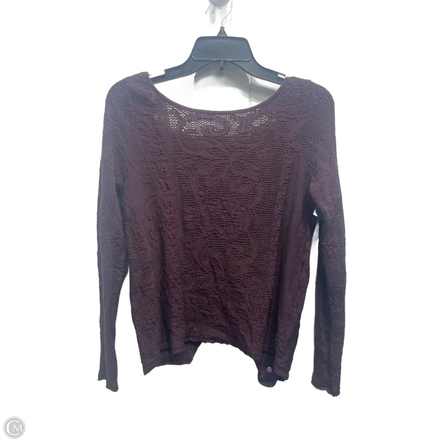 Top Long Sleeve By Free People In Maroon, Size: S