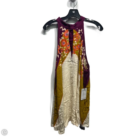 Tunic Sleeveless By Free People In Cream & Orange, Size: S