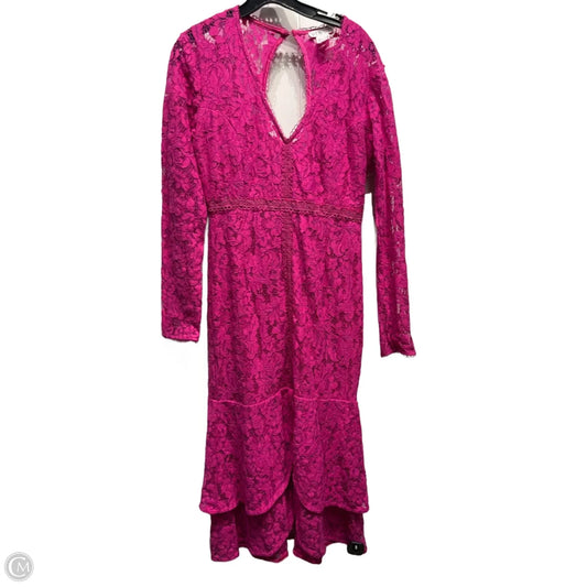 Dress Casual Midi By Venus In Pink, Size: 4
