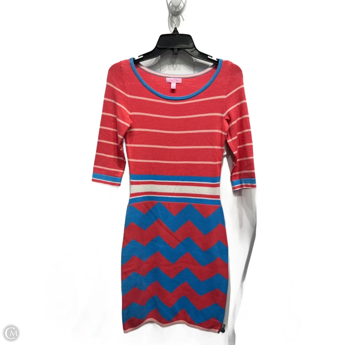 Dress Designer By Lilly Pulitzer In Blue & Pink, Size: S
