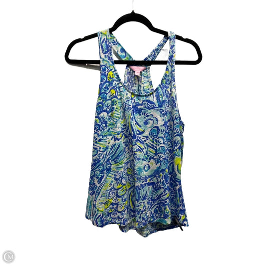 Top Sleeveless Designer By Lilly Pulitzer In Blue & Green, Size: S
