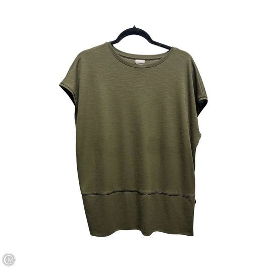 Top Short Sleeve By Chicos In Green, Size: L