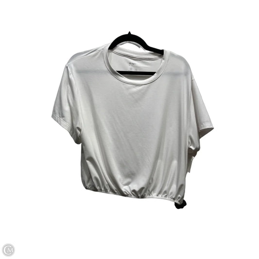 Top Short Sleeve By Gap In White, Size: L
