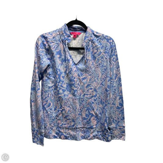 Top Long Sleeve Designer By Lilly Pulitzer In Blue & Purple, Size: Xs