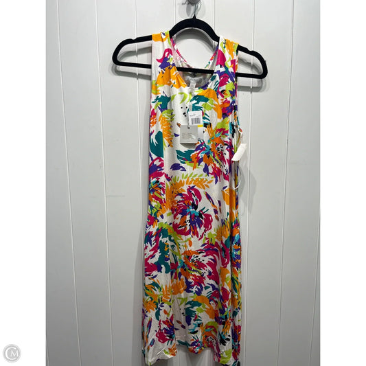 Dress Casual Short By Curio In Orange & Pink, Size: M