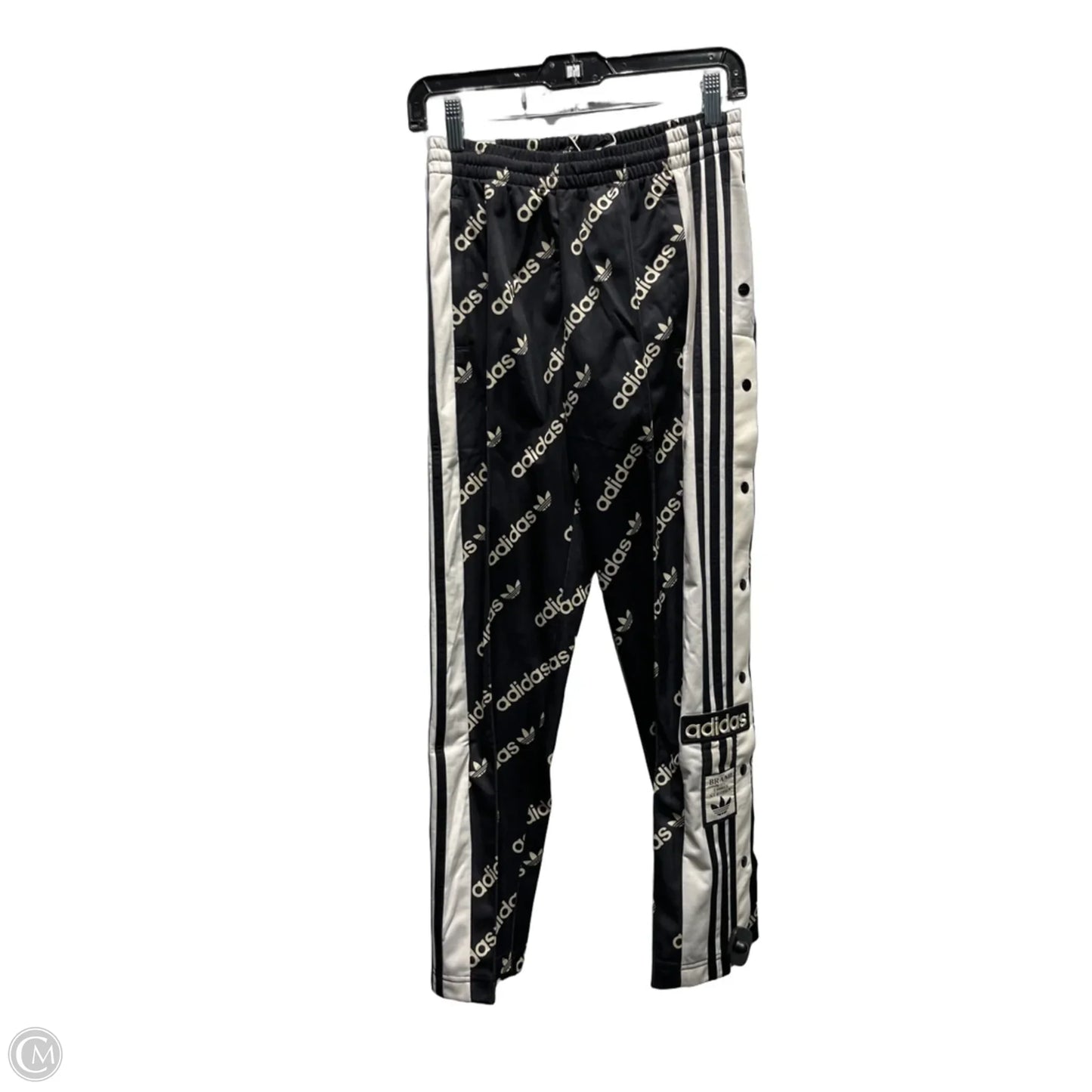 Athletic Pants By Adidas In Black & Tan, Size: Xs