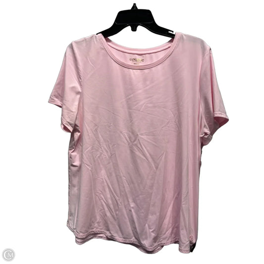 Top Short Sleeve Designer By Lilly Pulitzer In Pink, Size: Xl