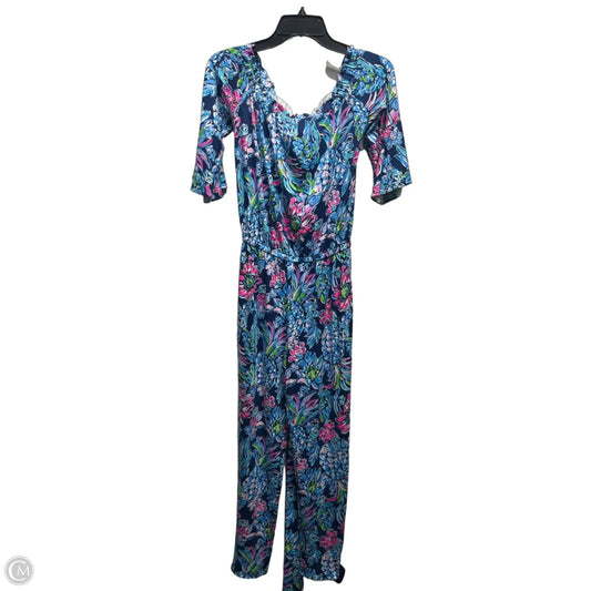 Jumpsuit Designer By Lilly Pulitzer In Blue & Pink, Size: Xs