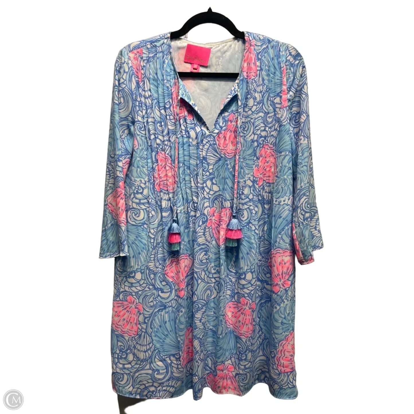 Dress Designer By Lilly Pulitzer In Blue & Pink, Size: Xs