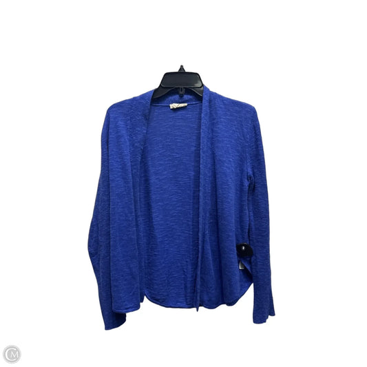 Sweater Cardigan By Eileen Fisher In Blue, Size: Xs