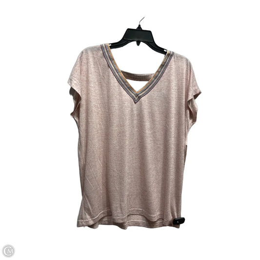 Top Short Sleeve By Clothes Mentor In Pink, Size: S