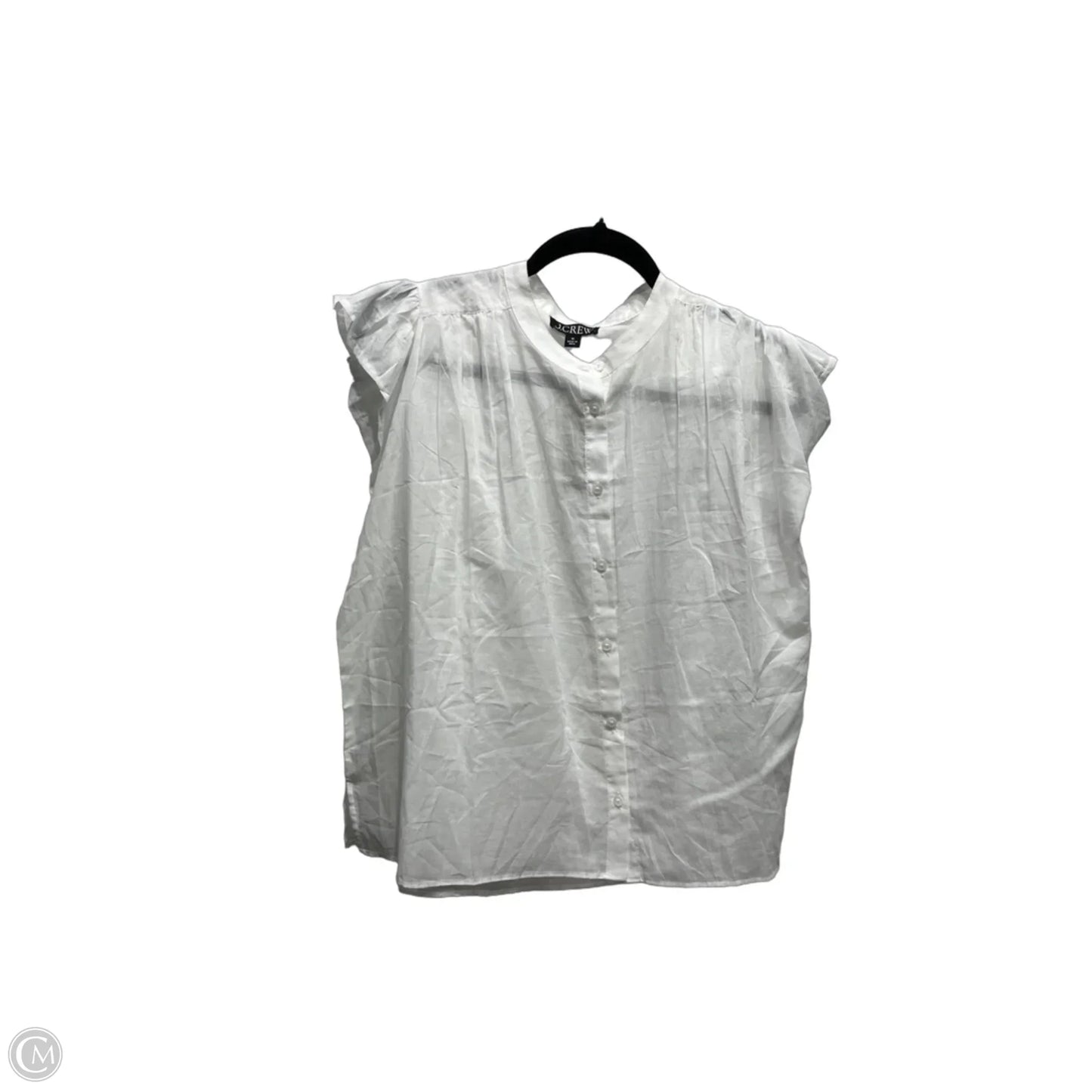 Top Short Sleeve By J. Crew In White, Size: M