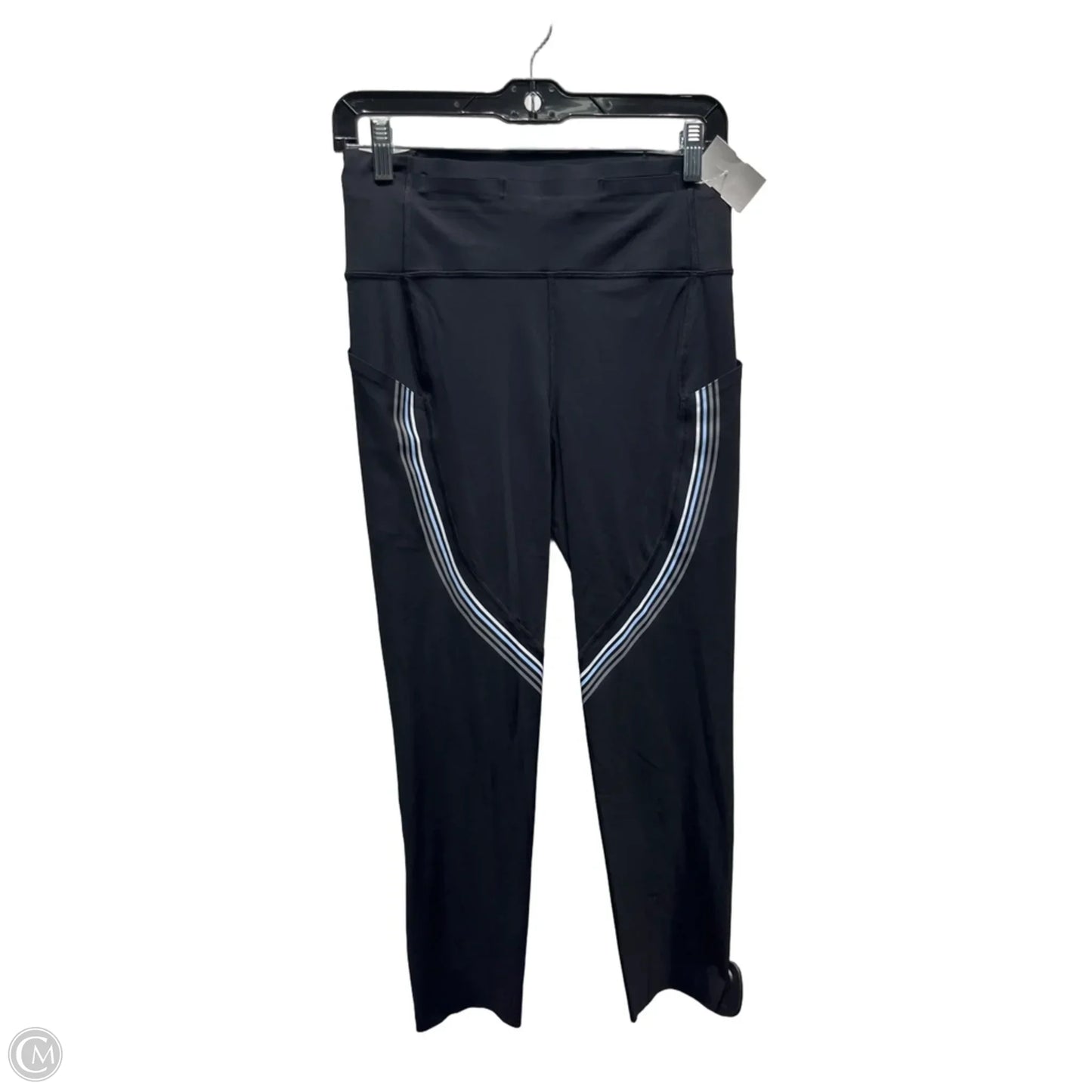 Athletic Leggings By Lululemon In Black & Blue, Size: 8