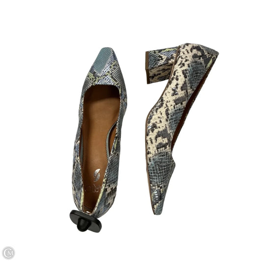Shoes Heels Block By Franco Sarto In Blue & Green, Size: 9.5