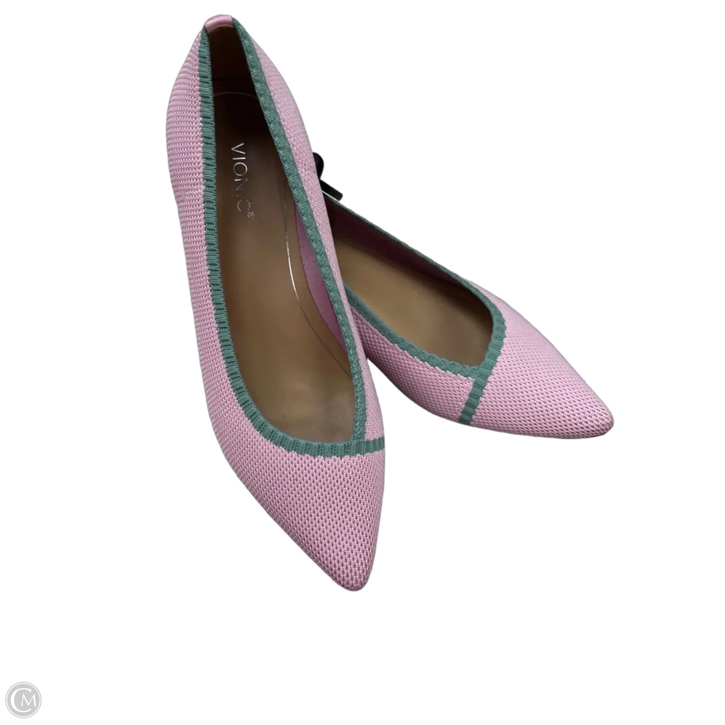 Shoes Flats By Vionic In Green & Pink, Size: 10